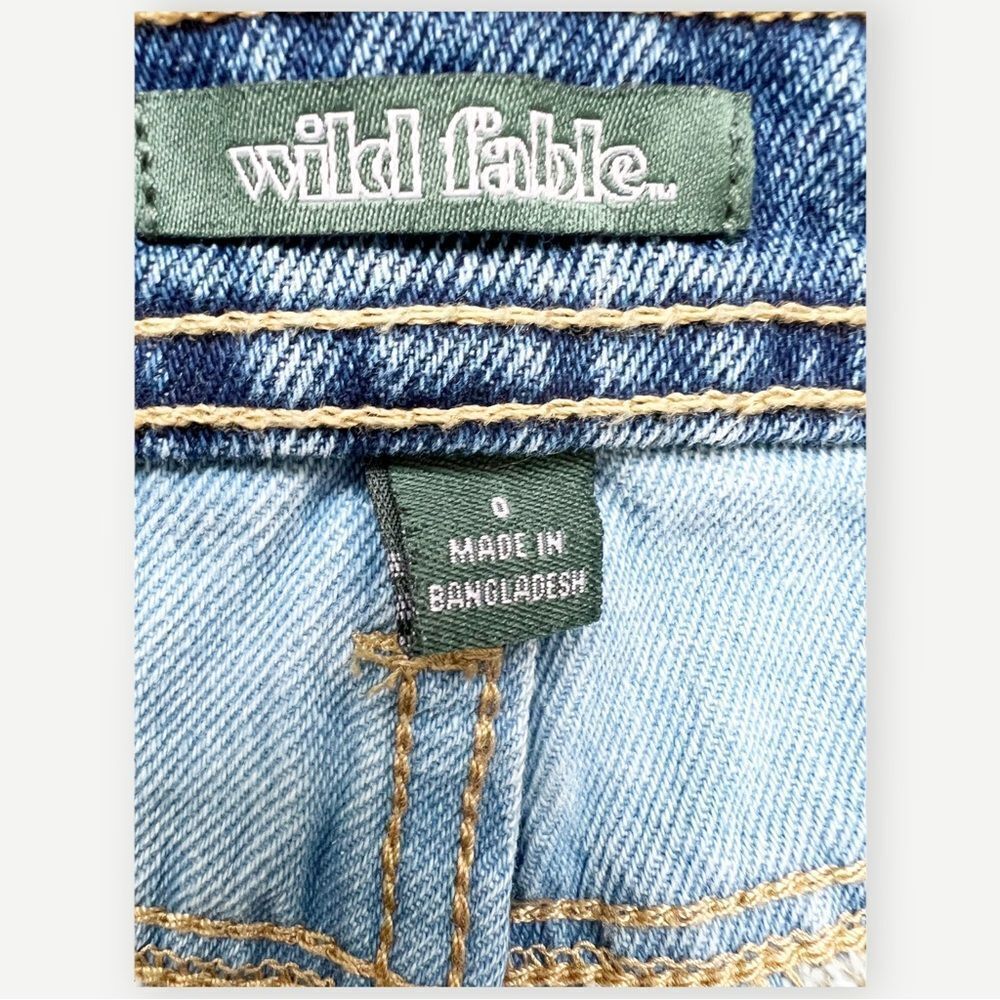 Wild Fable High Rise Patchwork 2 Inch Denim Cutoff Jean Shorts. 0. 25. - Picture 10 of 13